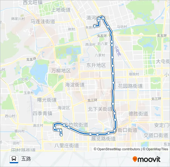 632 Bus Line Map