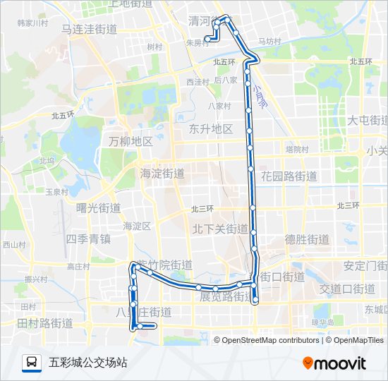 公交632路的线路图