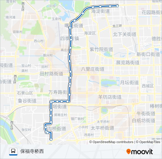 634 bus Line Map