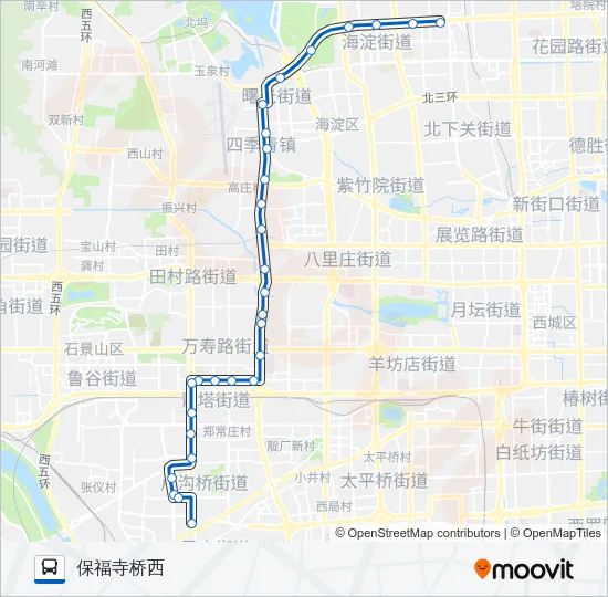 634 Bus Line Map