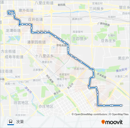 637 Bus Line Map