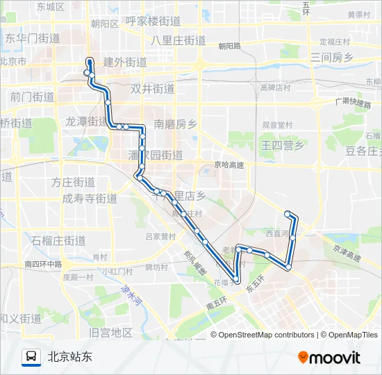 638 Bus Line Map