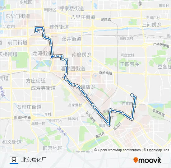 638 Bus Line Map