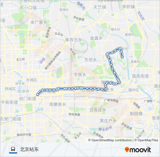 公交639路的线路图
