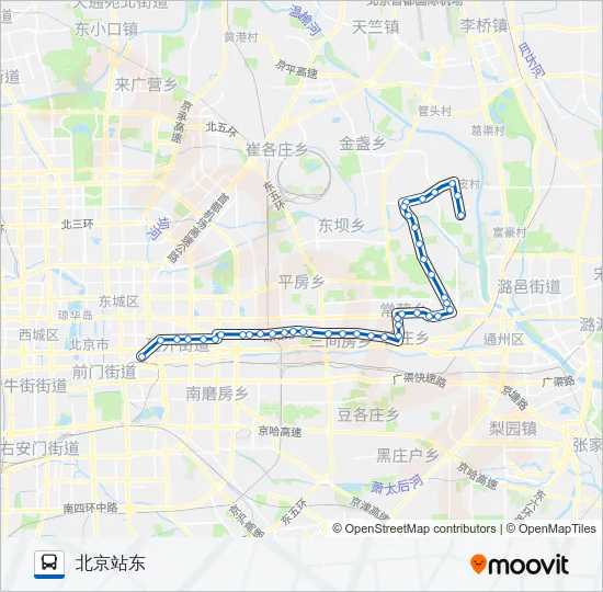 639 Bus Line Map