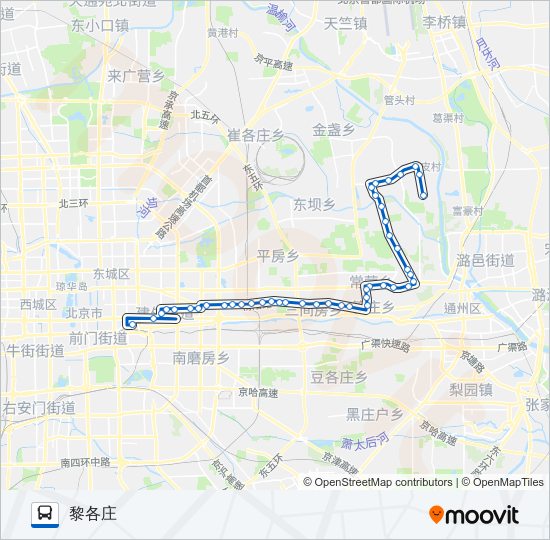 公交639路的线路图