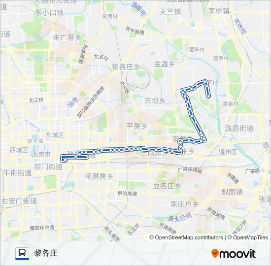 639 Bus Line Map