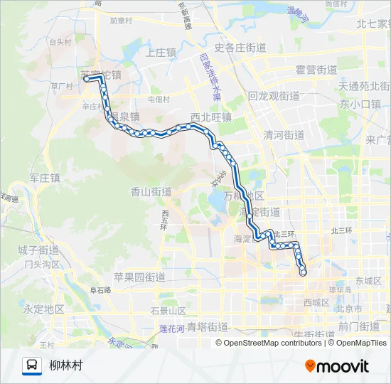 651 Bus Line Map