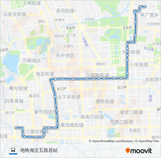 653 Bus Line Map