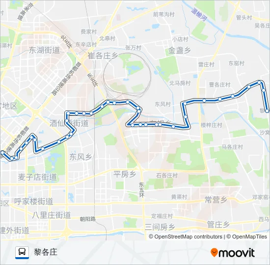 659 Bus Line Map