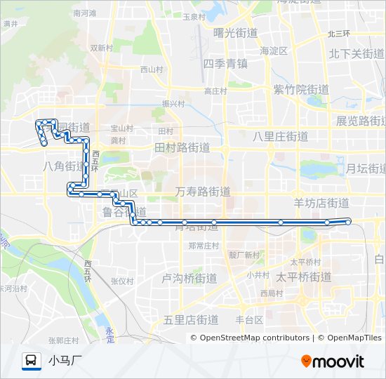 663 bus Line Map