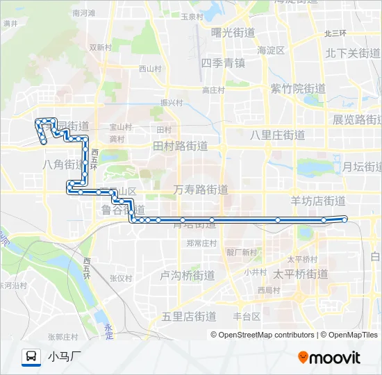 663 Bus Line Map