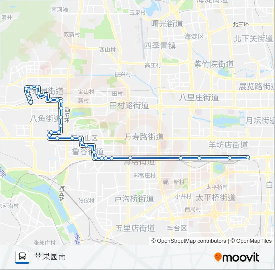 663 Bus Line Map