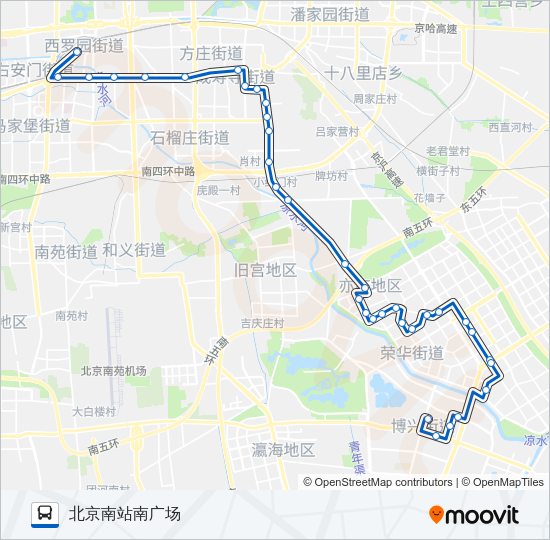 公交665路的线路图