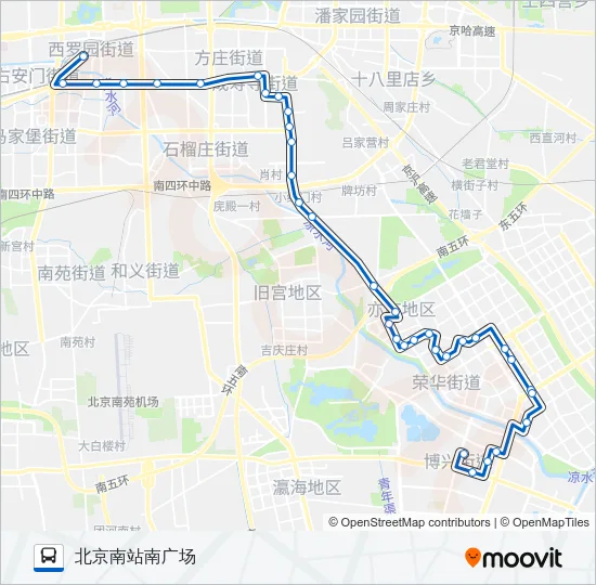 665 Bus Line Map