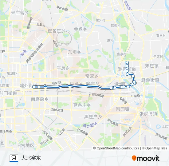 667 Bus Line Map