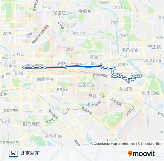 668 Bus Line Map