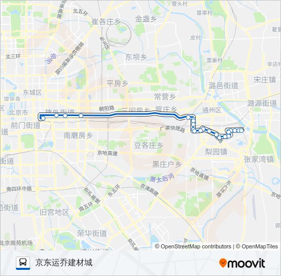 668 bus Line Map