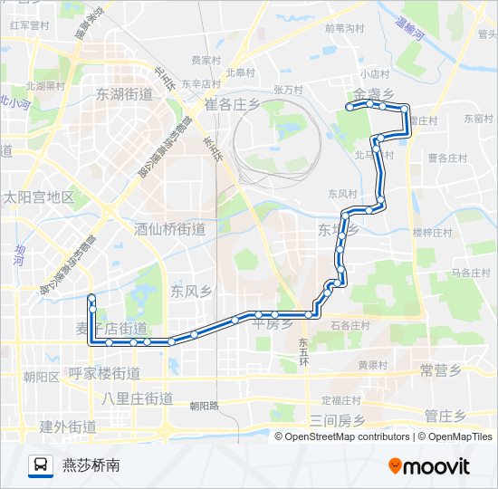 公交672路的线路图