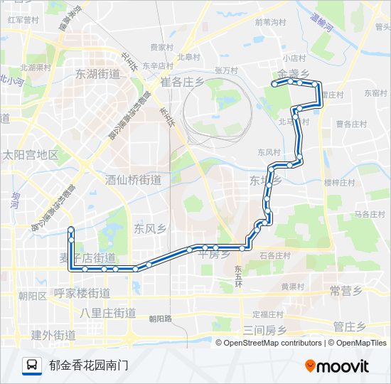 公交672路的线路图
