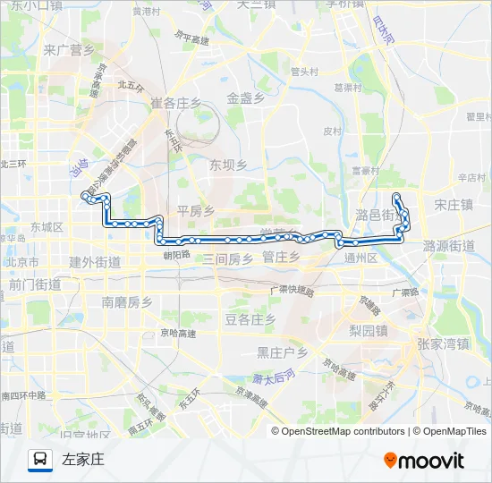 675 Bus Line Map