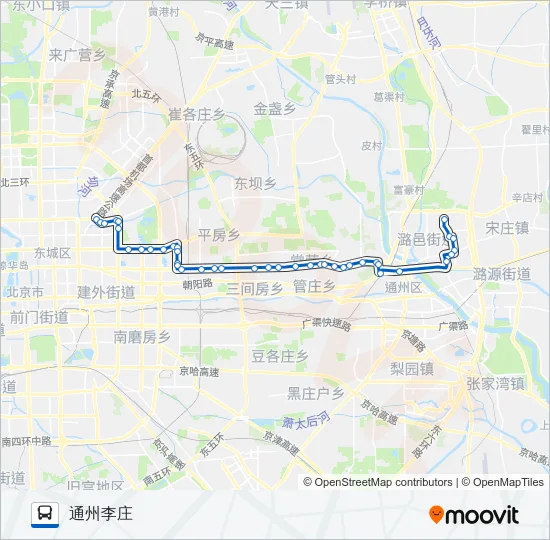 675 Bus Line Map