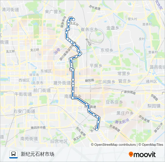 677 Bus Line Map