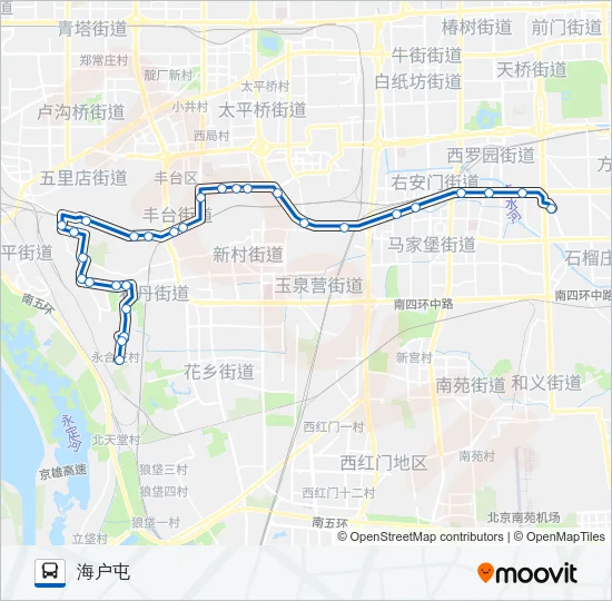 公交678路的线路图
