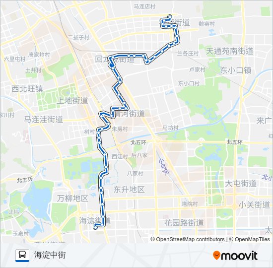 公交681路的线路图