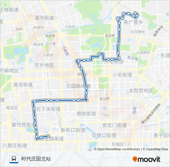 695 Bus Line Map