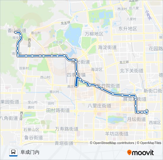 公交714路的线路图