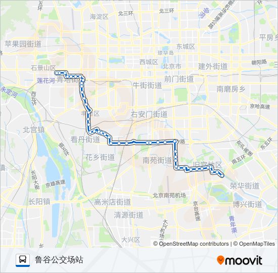 公交736路的线路图