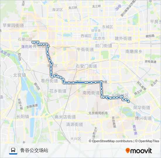 736 Bus Line Map