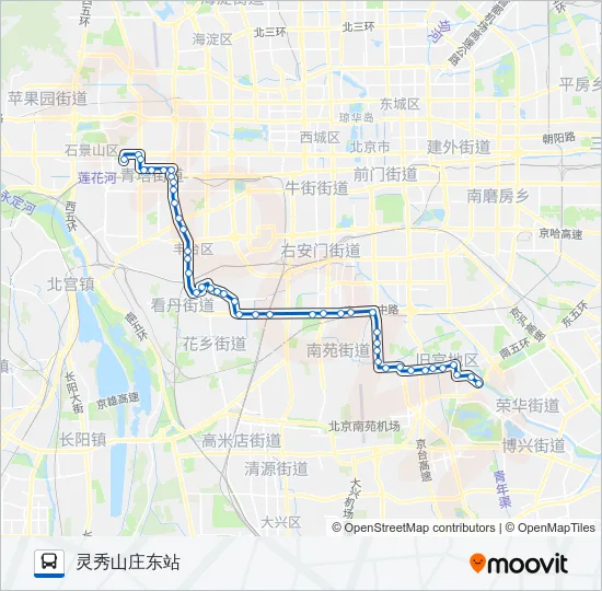 736 Bus Line Map