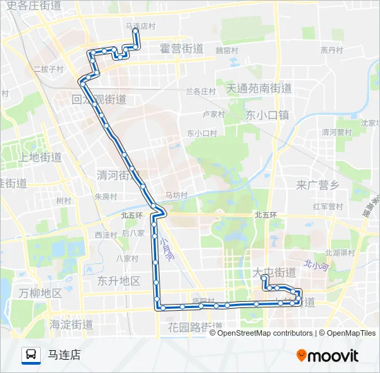 753 Bus Line Map