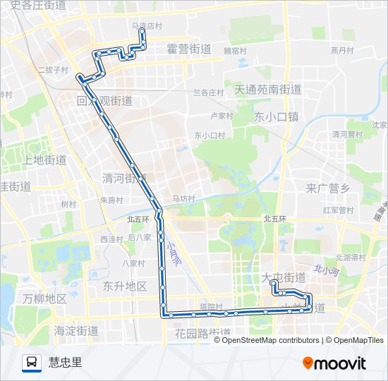 753 bus Line Map