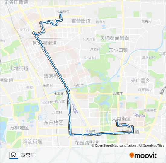 753 Bus Line Map