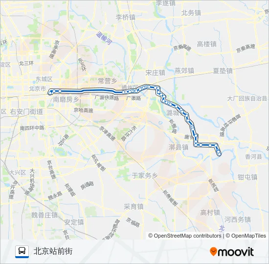 804 Bus Line Map