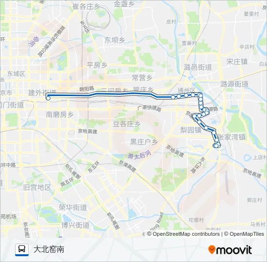 806 Bus Line Map