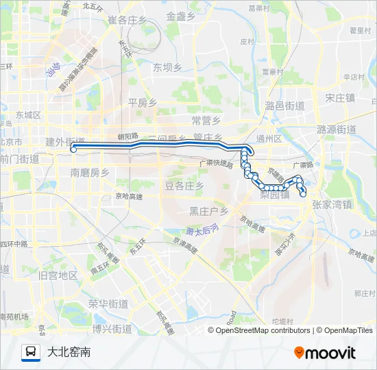 807 Bus Line Map