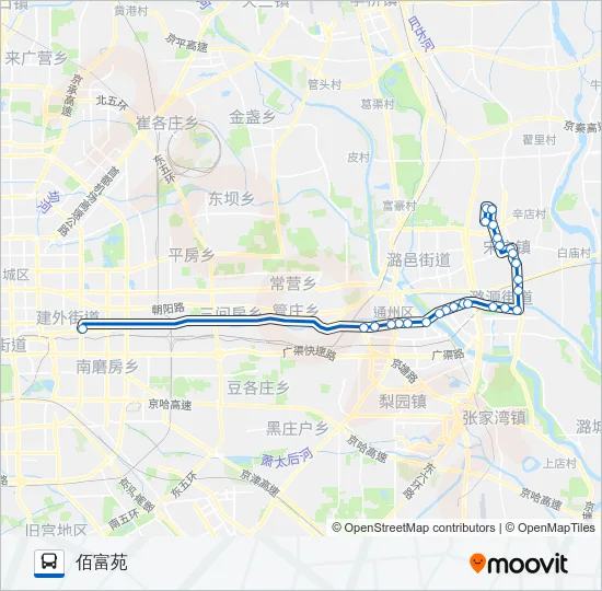 808 Bus Line Map