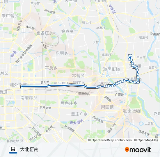 808 Bus Line Map