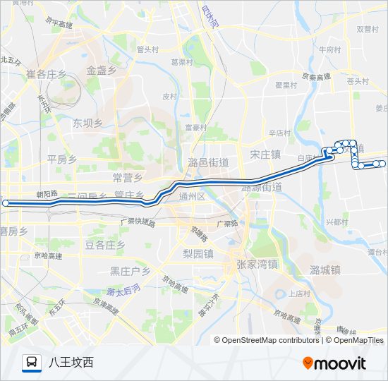 公交812路的线路图