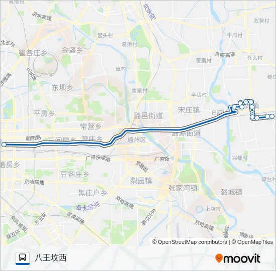 812 Bus Line Map