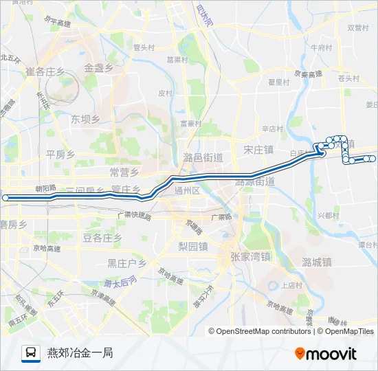 812 Bus Line Map