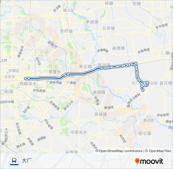 816 Bus Line Map