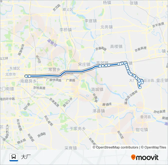 817 Bus Line Map