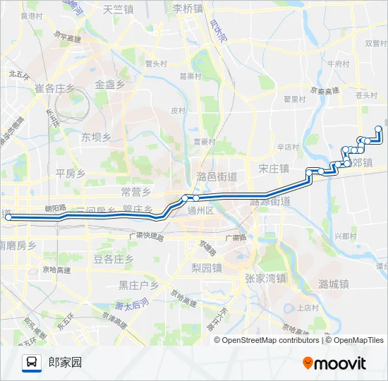 818 Bus Line Map
