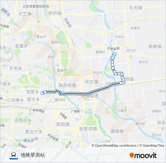819 Bus Line Map
