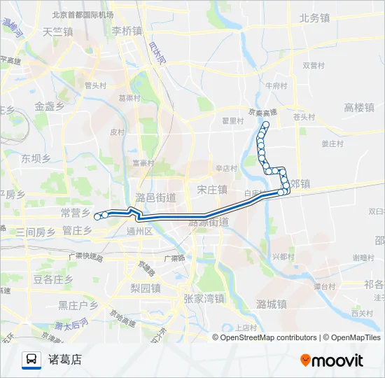 819 Bus Line Map